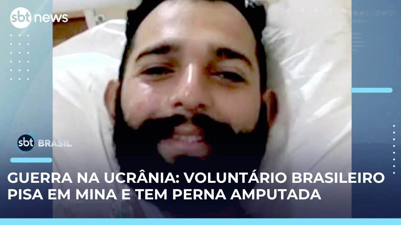 Soldado brasileiro voluntário perde perna em missão na guerra entre Rússia e Ucrânia | #SBTBrasil