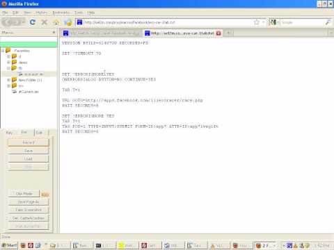 firefox facebook imacros ecoracer 2