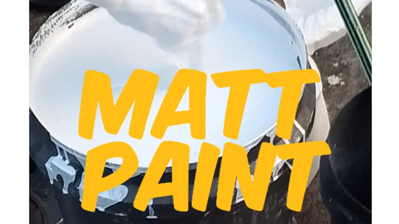 Step by step production of high quality Matt paint 