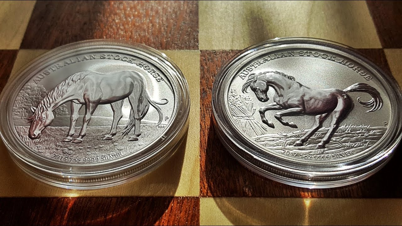 The 2016 & 2017 Australian Stock Horse 1oz 9999 Silver Bullion Coins