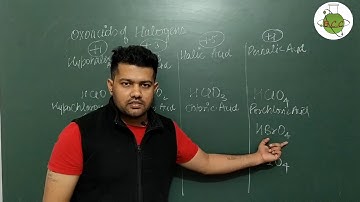 Class 12 | p block elements 25 | Oxoacids Of Halogen | Trick |
