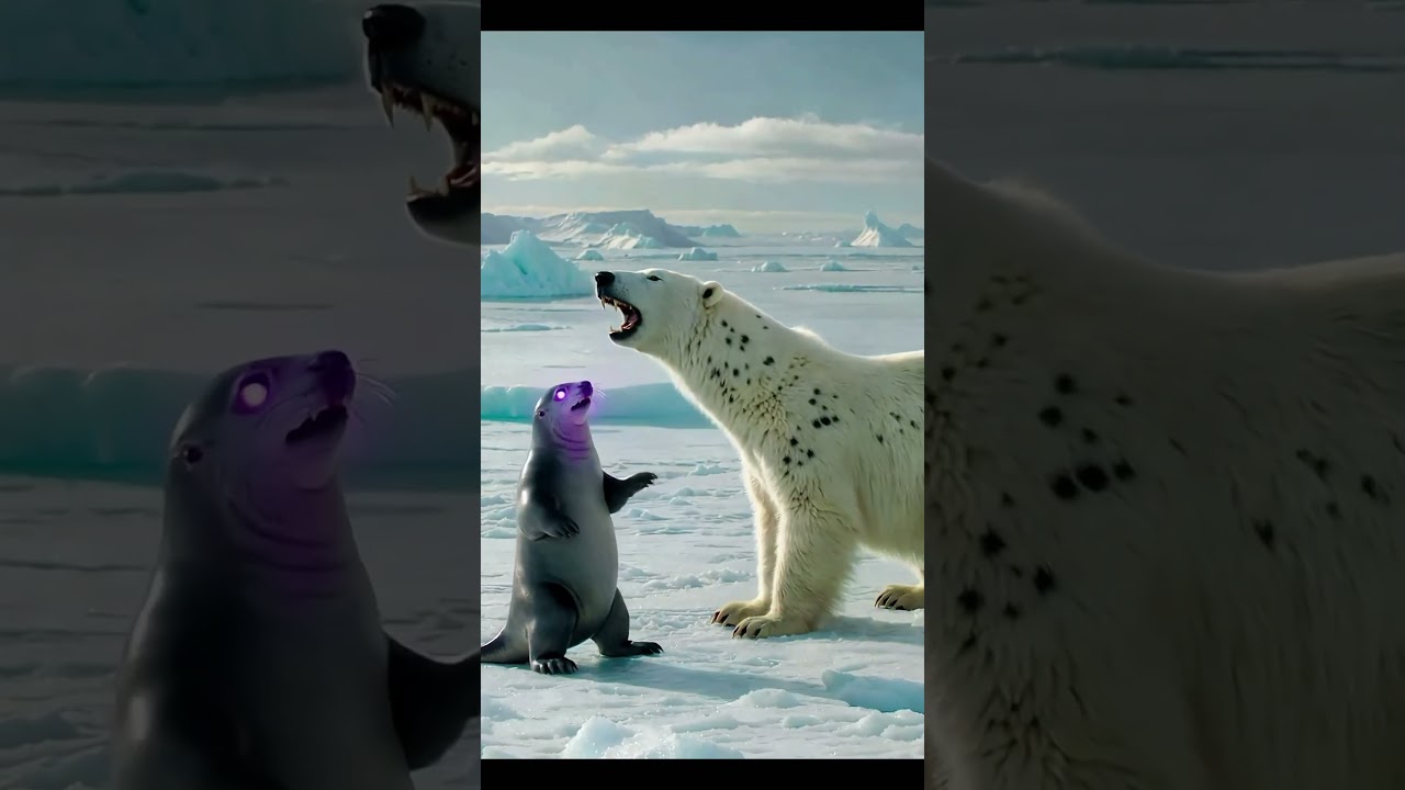 Seal Unleashes Dark Magic—Arctic Battle Begins! 🖤❄️
