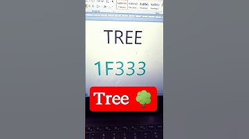 how to insert tree in ms word #shorts #viral #youtubeshorts #tree