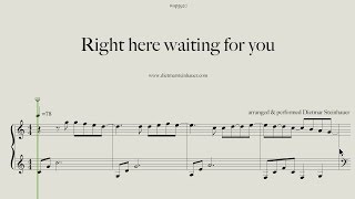 Right here waiting for you chords