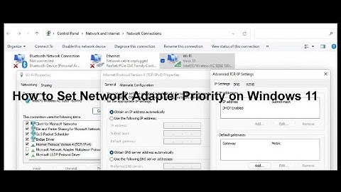 How to Set Network Adapter Priority on Windows 11