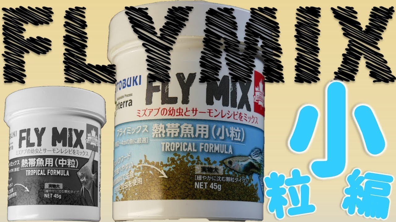 【餌】コトブキの本気、FLY MIX。次世代の餌だぜ、小粒編【ふぶきテトラ】
