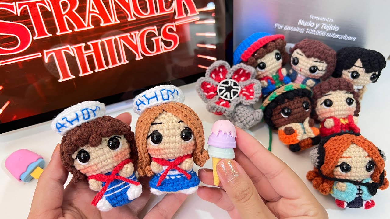 Steve y Robin Stranger Things / Amigurumi Tutorial💙🍦