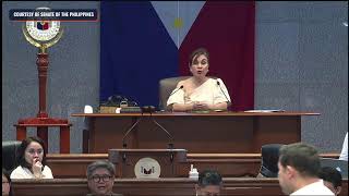 Senate President Migz Zubiri delivers a privilege speech on expected change in Senate leadership