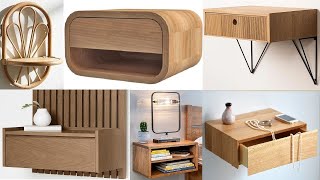 Floating nightstand ideas / Wooden floating nightstand ideas / Make money with floating nightstands