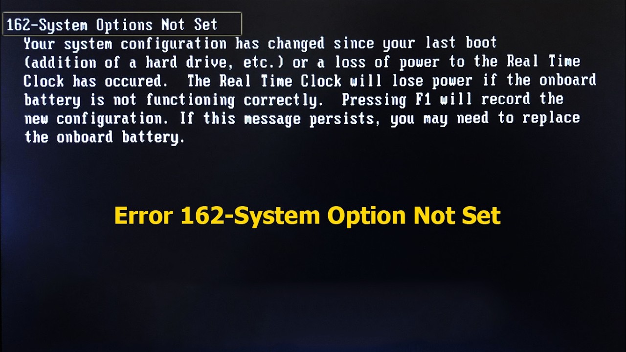 アチゲータ S ホロズレ エラー Error 162-system options not set | Here's the Easy Fix! - YouTube