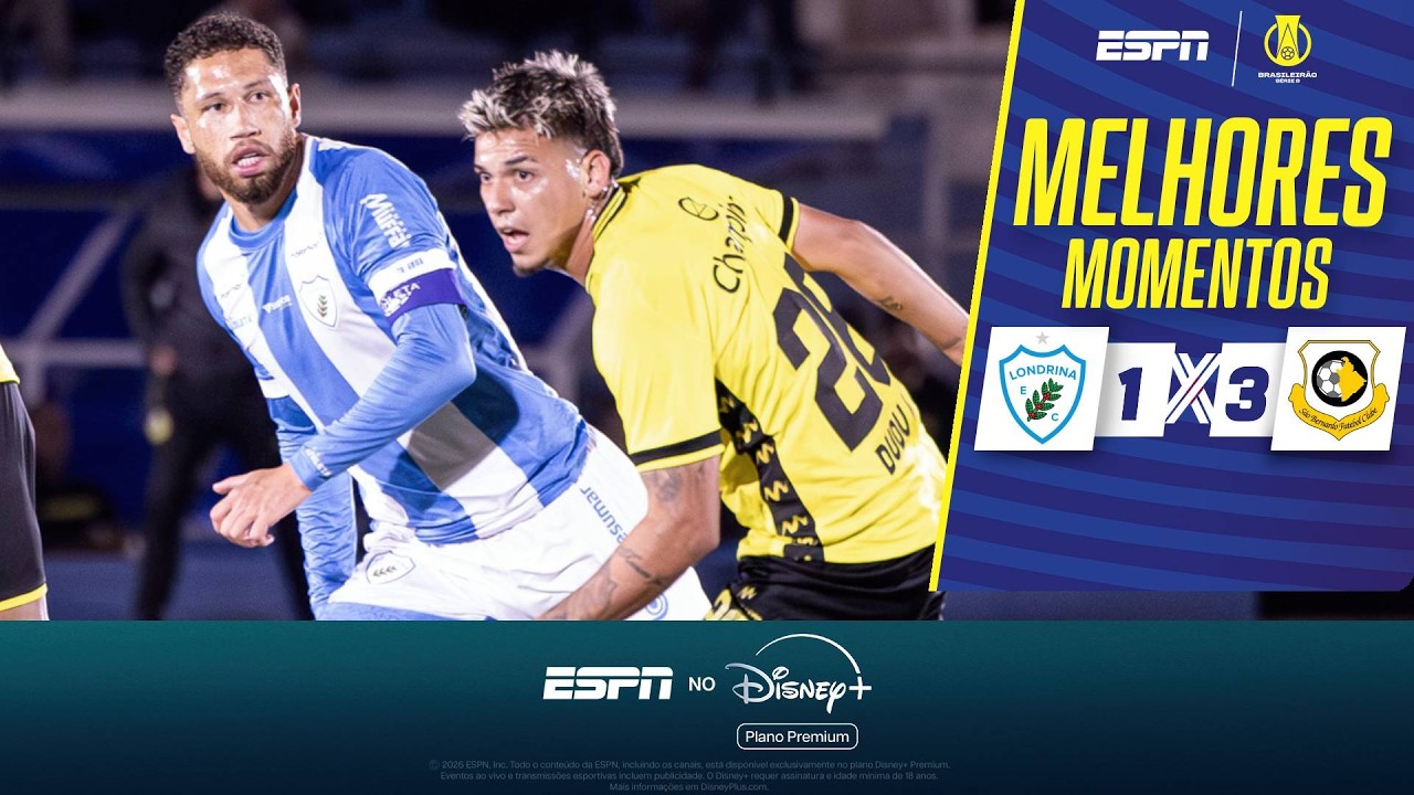 SÃO BERNARDO EMPLACA GOLAÇOS, BATE O LONDRINA E ASSUME LIDERANÇA DA SÉRIE B | MELHORES MOMENTOS