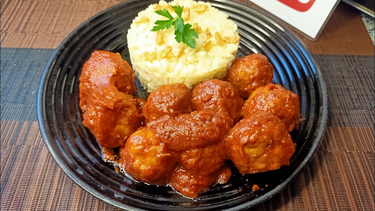 #albóndigas #jugosas #con #tomate #casero 😋😋😋