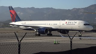 *NBA Trail Blazers Charter* Delta Airlines Boeing 757-200 [N664DN] landing at Santa Barbara (SBA)