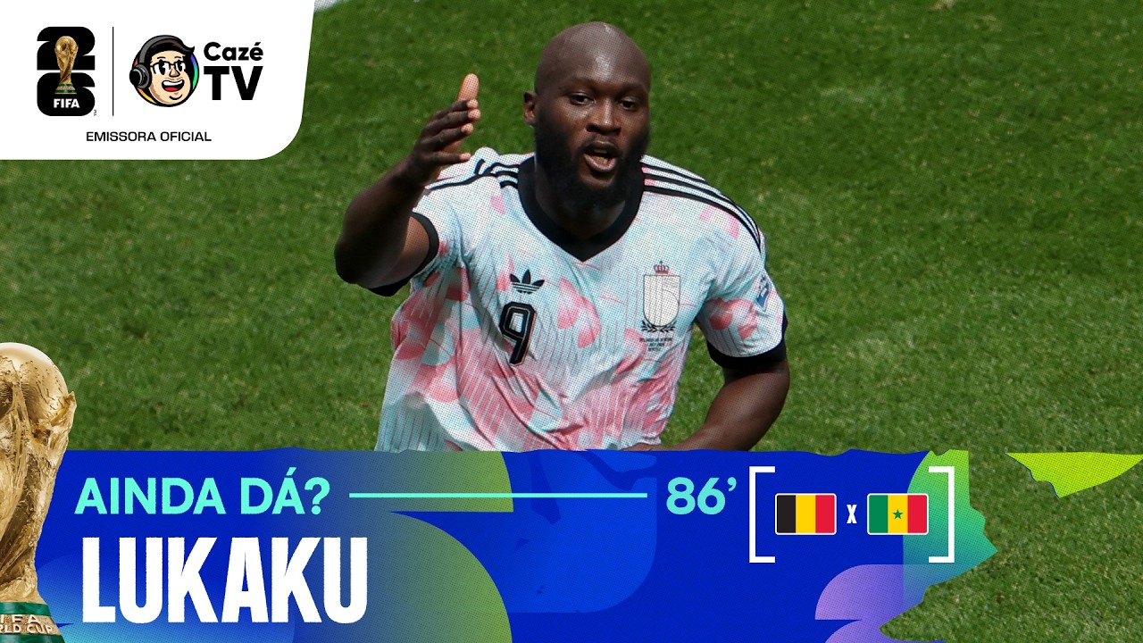 AINDA DÁ? LUKAKU APROVEITA CRUZAMENTO, DIMINUI PARA A BÉLGICA E COLOCA FOGO NO JOGO