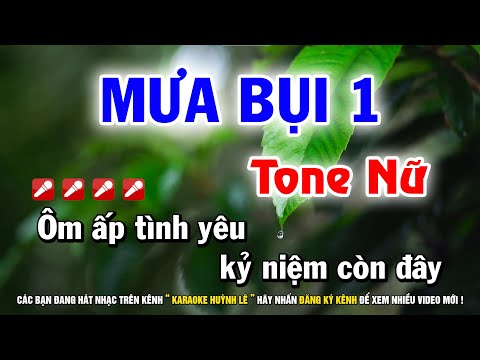 Karaoke Mưa Bụi 1 - Tone Nữ C#m | Nhạc Sống Beat Chuẩn Dễ Hát