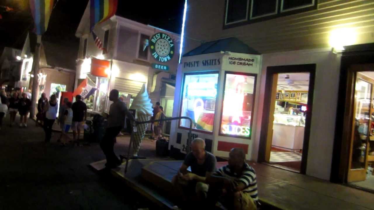 Walking Tour of Provincetown Massachusetts at night YouTube