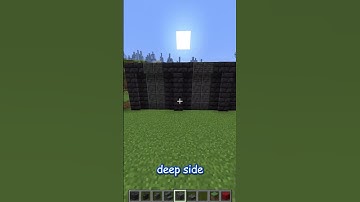 How to build a wall with DEEPSLATE and BLACKSTONE in minecraft!! 1.21 #shorts