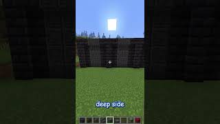 How to build a wall with DEEPSLATE and BLACKSTONE in minecraft!! 1.21 #shorts