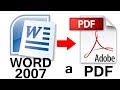 Como Convertir de Word 2007 a PDF PASO a PASO Fácil