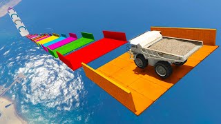 GTA 5 ONLINE 🐷 MEGA RAMP COLOR IMPOSSIBLE !!! 🐷 RACES 🐷N*754🐷 GTA 5 ITA 🐷 COME ON !!! screenshot 1