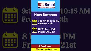 Celebrity SQL DBA Training From SQL School I New Batch I On #sqlschool Profile
