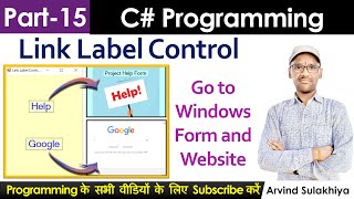 15.  C# Programming Tutorial | Working with Link Label Control| Link Label in C# Windows Application