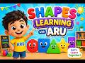 Learn Shapes with Aru 👶 | Circle, Square, Triangle | Kids Video