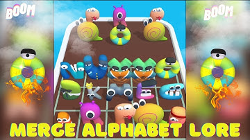 Merge ABC Lore Run New  Letters⭐⭐⭐⭐⭐alphabet lore a-z, #abcd   #alphabetlore #boom #abc
