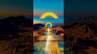 The Road to the Future City: A Golden Gateway to the Digital World #DigitalArt #Metaverse