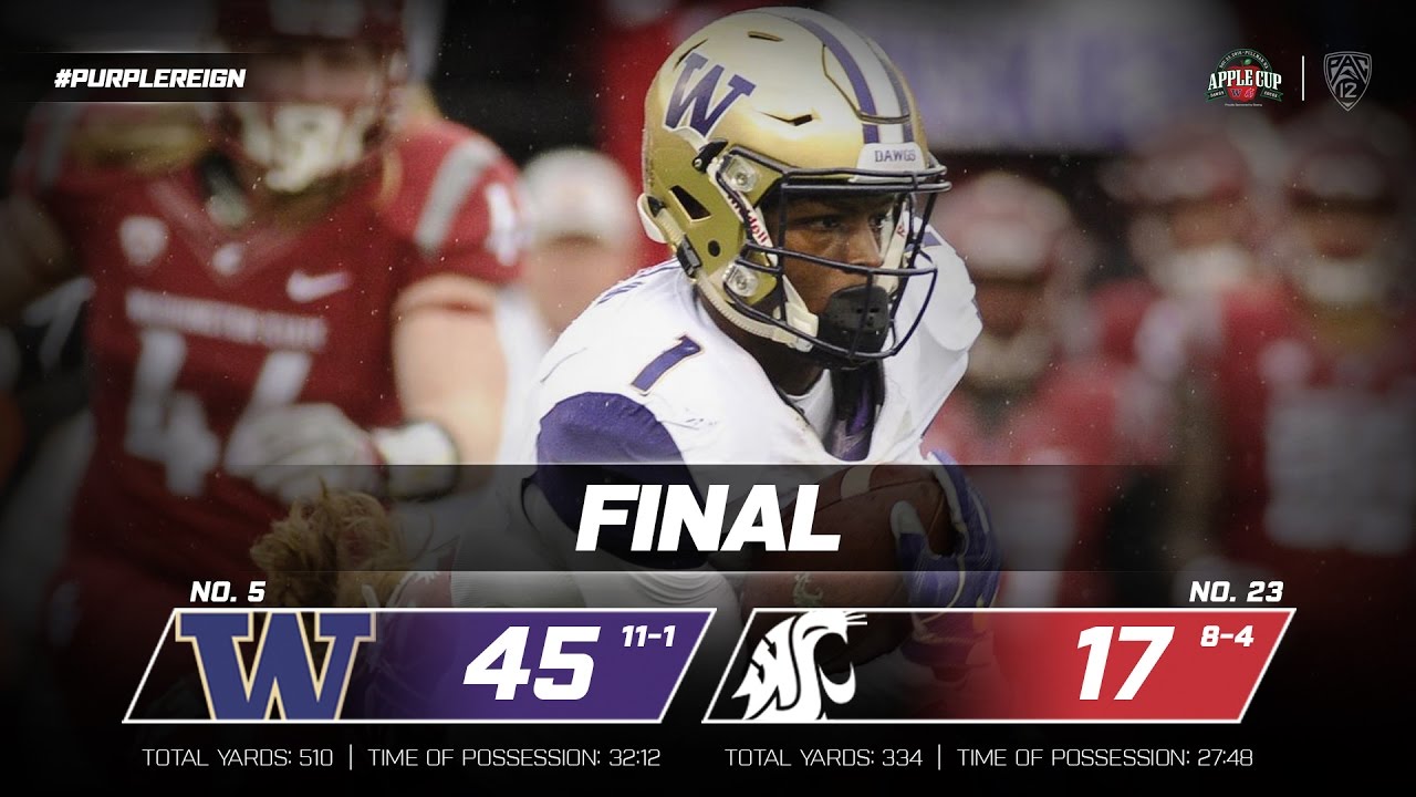 Highlights Washington football wins Pac12 North title with 4517