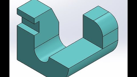 Isometric Drawing 04 (Solidworks Tutorial 31) #solidworks
