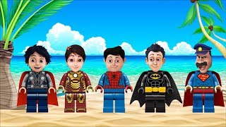 Shiva Antv Transform Into Lego Superheroes Parody Finger Family Nursery Rhymes For Kids And Toddlers