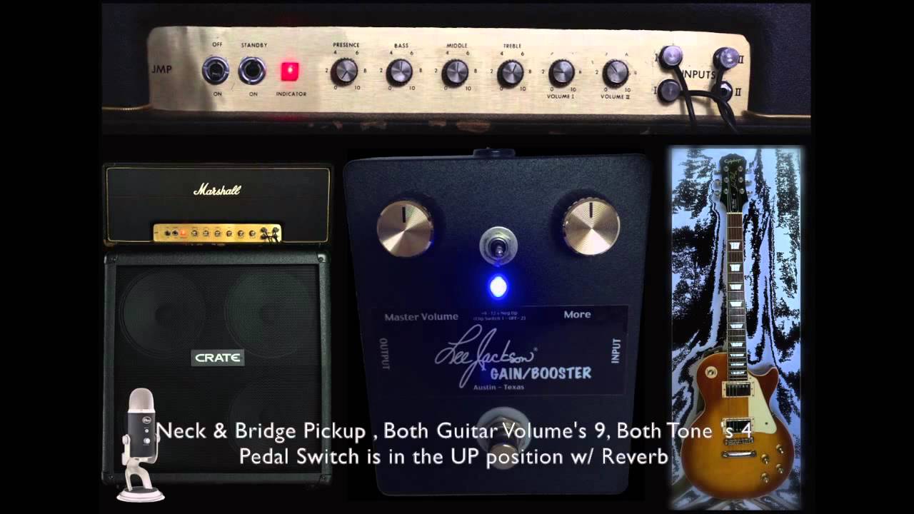 Lee Jackson Active Gain / Booster Pedal Demo w/ Marshall Super