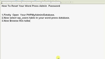 www.bestwebsitesdesigner.com tutorial on how to reset word press password from database
