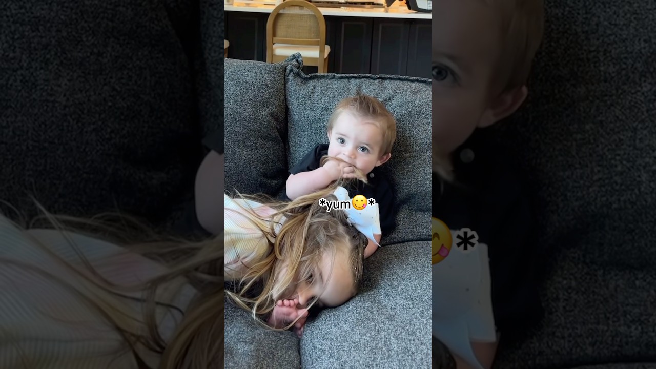 Laying On Our Baby To See His Reaction