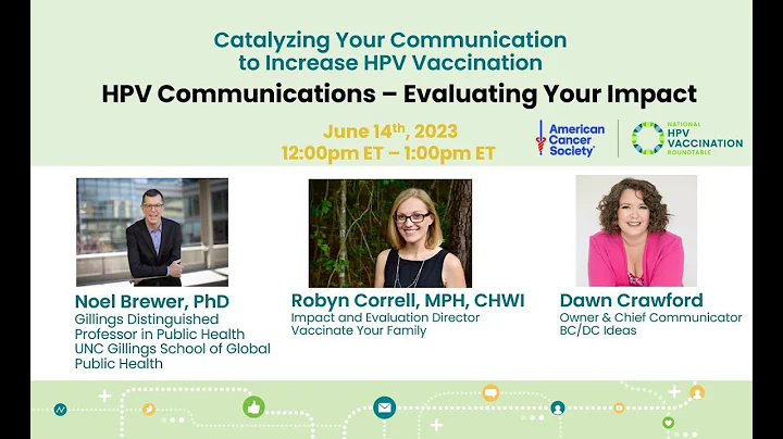 Part 3: Catalyzing Your Communication to Increase HPV Vaccination: "Evaluating Your Impact"