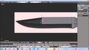 Knife (lowpoly) Speed Modelling with blender