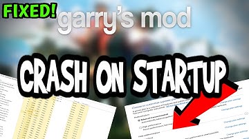 How To Fix Garrys Mod Crashes! (100% FIX)