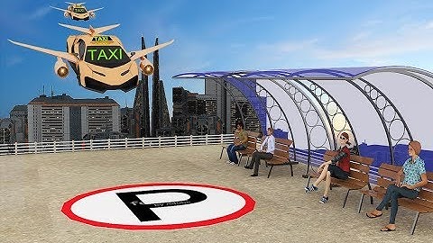 New Future Flying Car Robot Taxi Cab Transporter Games | Amazing Flying Car Robot Android GamePlay