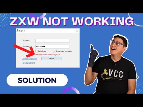 ZXW Solution - Network Connection Error - How To Fix Stuck in 