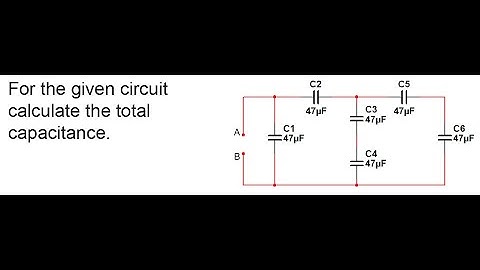 How to Calculate Total Capacitance in a Capacitor Network 01