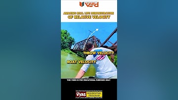 You can only UNDERSTAND this if you know VECTOR addition of VELOCITIES #shorts
