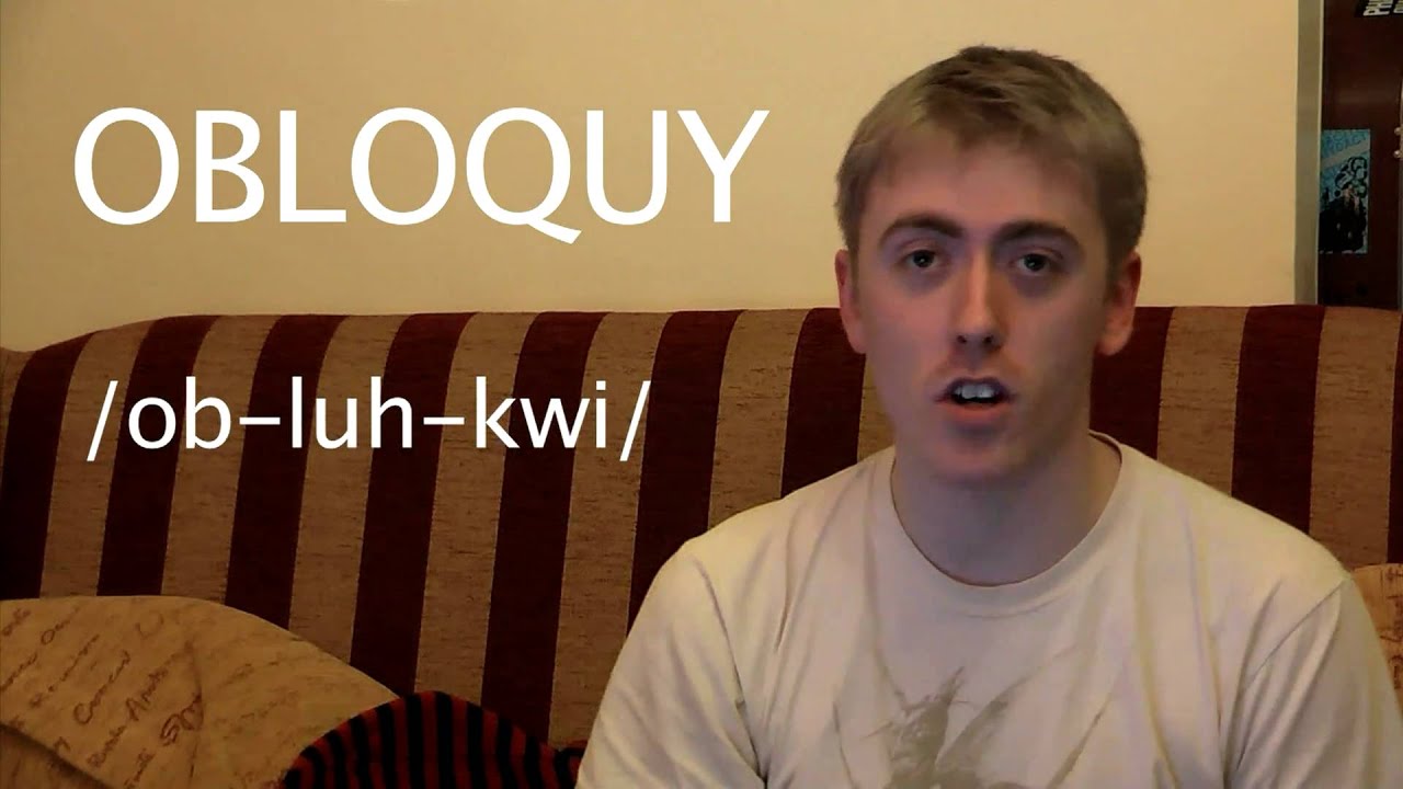 Obloquy WordAWeek Vocabulary Vlog YouTube