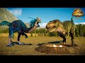 Gigantoraptor hunts for Trex Eggs | Jurassic World Evolution 2