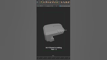 sci-fi drone modelling | part-2 #3d #maya #3dmodeling #assets