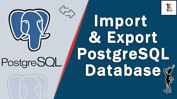 How to Import and Export PostgreSQL database? | Import and export database | postgresql database |