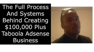 The Full Process And Systems Behind Creatijg $100,000 Plus Taboola Adsense Business