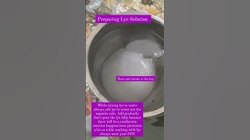Thumbnail of How to prepare a lye solution for a cold process soap ( tutorial with caption explained)