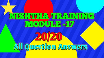 nishtha module 17 answers//module 17 quiz answers//nishtha training module 17 question answers