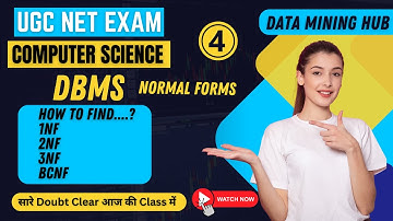 UGC NET Computer Science Paper 2 | Database Management System -5 | Data Mining Hub